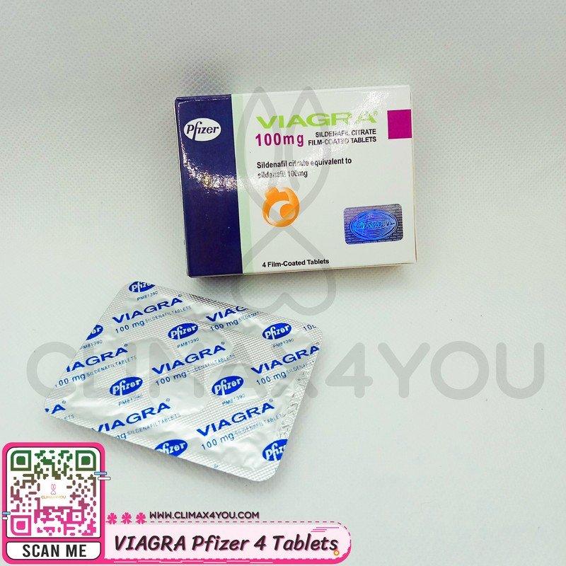 Pfizer 4 Tablets-5 ยาช่วยให้น้องชายแข็งตัว หรือที่เรารู้จักในชื่อของ ไวอากร้า (Viagra)